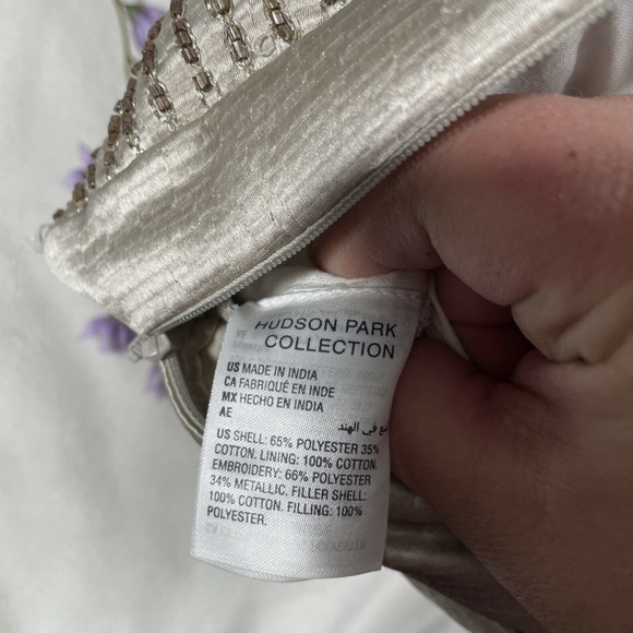 NEW Beaded Decorative Pillow for Hudson‎ Park Connettiva [ 20 X 16 In ] - Picture 9 of 12